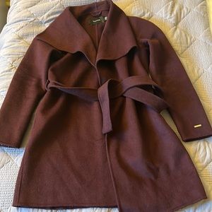 NWOT Wool Tahari wrap coat